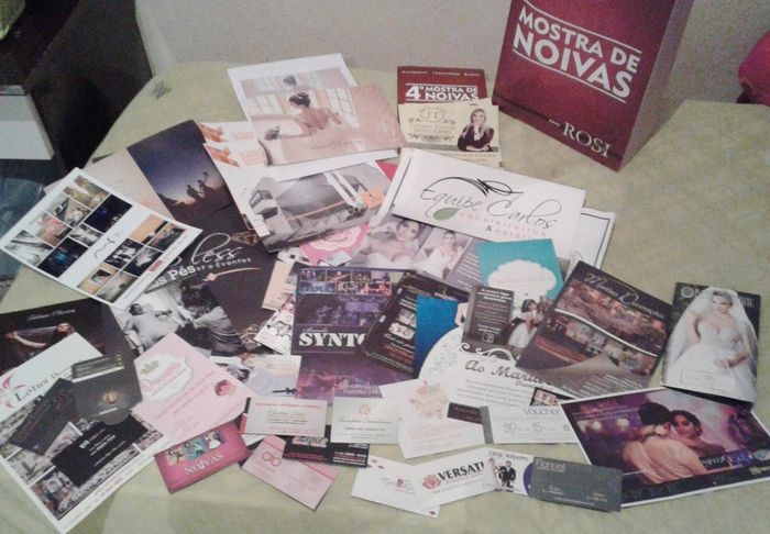 Visitando mostra de noivas e vendo orçamentos