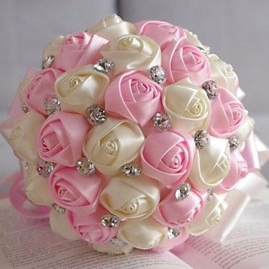 Inspiração Buquê - Cetim - Diy - rosa