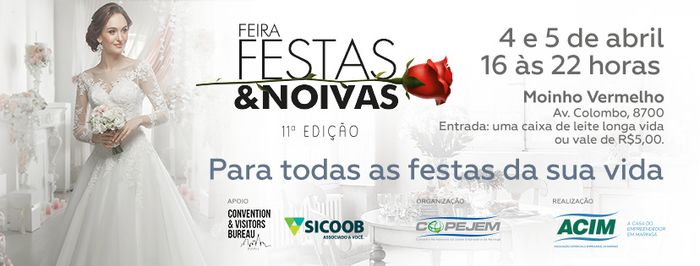11ª EDIÇÃO DA FEIRA E FESTAS & NOIVAS
