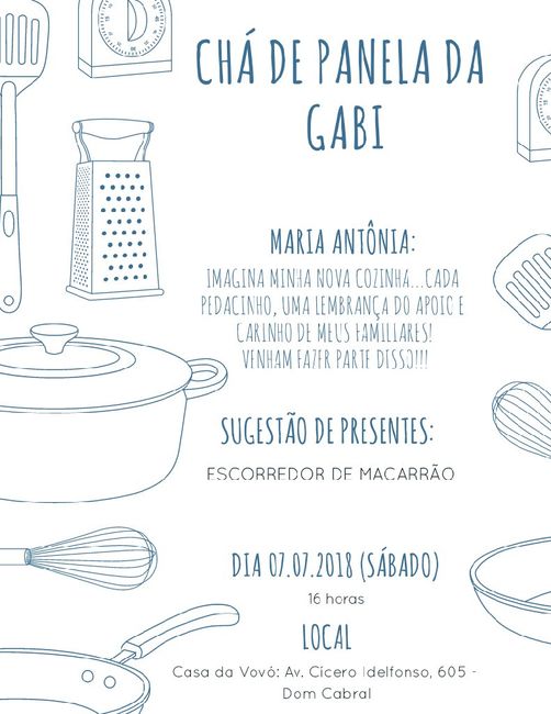 Manual da Madrinha + Convite de chá de panela modelo pronto editável - 3