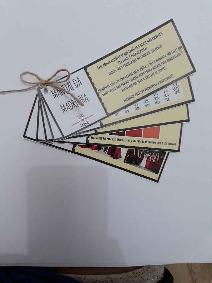 Manual da Madrinha + Convite de chá de panela modelo pronto editável - 1