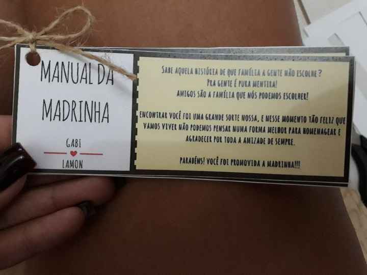 Manual da Madrinha + Convite de chá de panela modelo pronto editável - 2