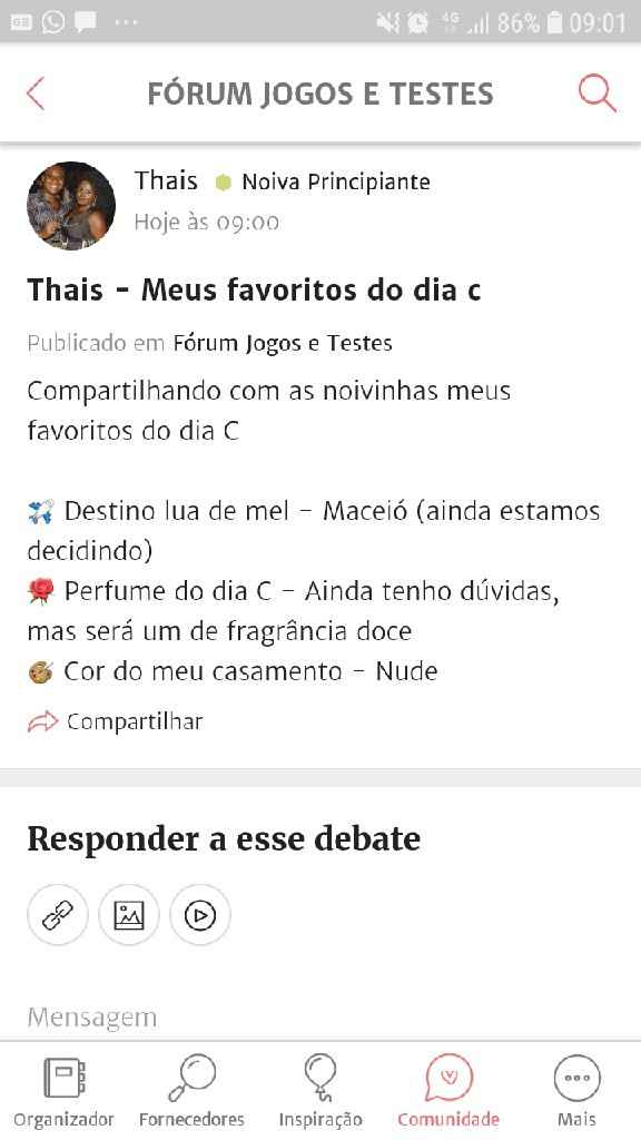 ÚLTIMO PASSO: Compartilhe seus favoritos de casamento! - 1