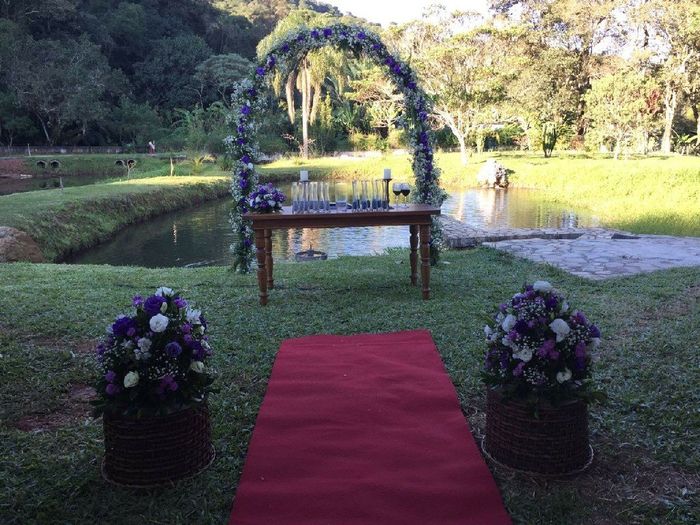 Inspirações de altar para casamento rústico! 9