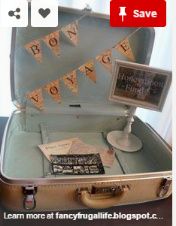 Mala vintage para ajuda em lua de mel