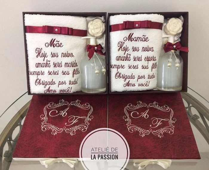 Inspiração lembrança mãe dos noivos