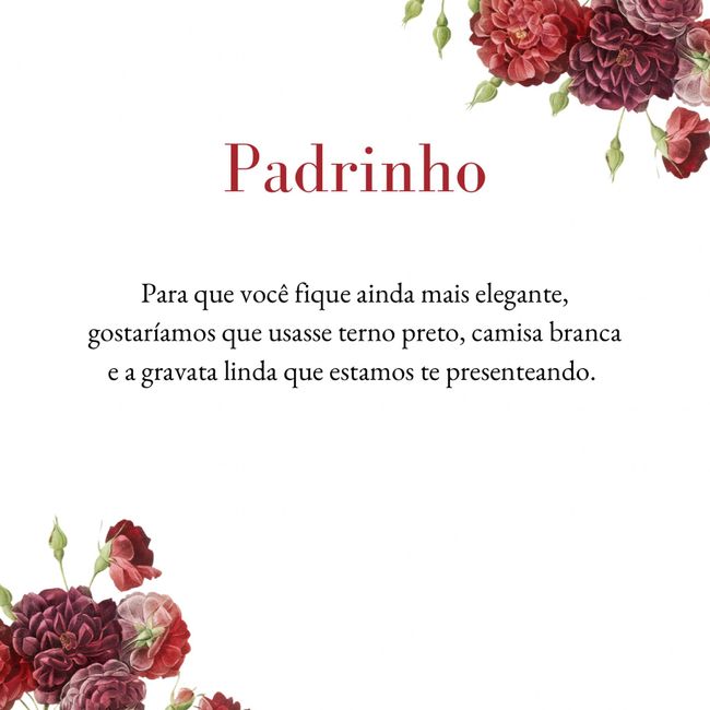 Convite de padrinhos 6