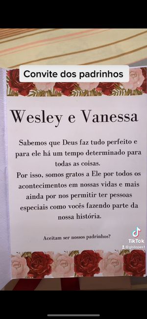 Convite de padrinhos 12