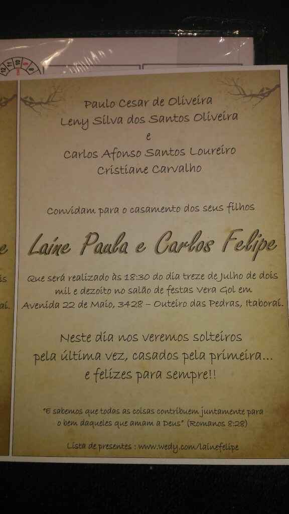 Terminei de fazer meus convites!! - 2