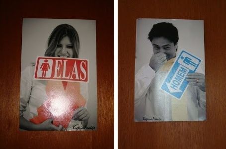 Placa de banheiro