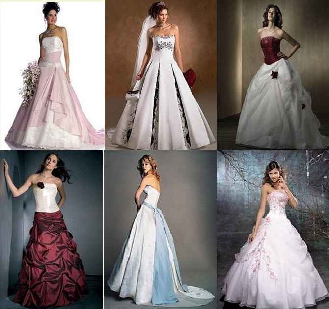 Vestido de casamento colorido 
