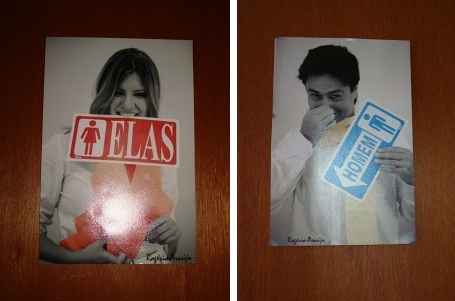 Placa de banheiro 