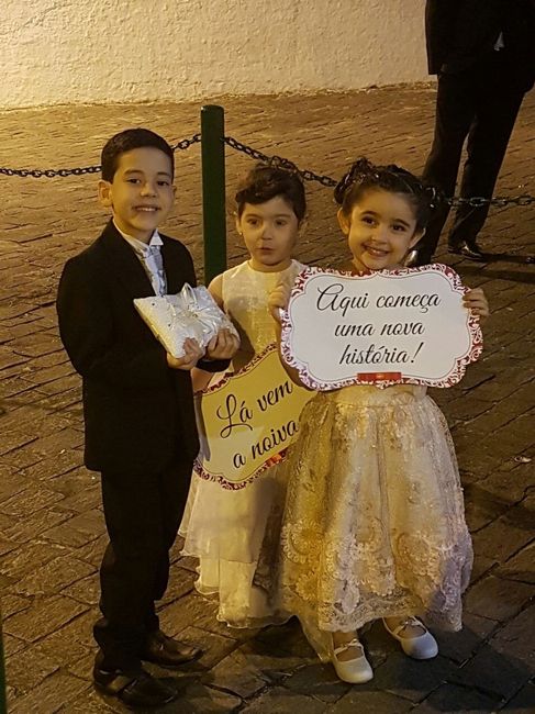 Nosso pajem e daminhas