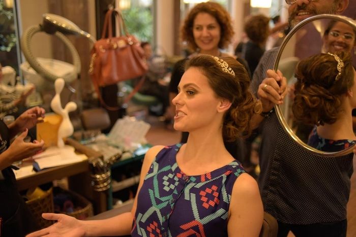 Meu penteado e acessório