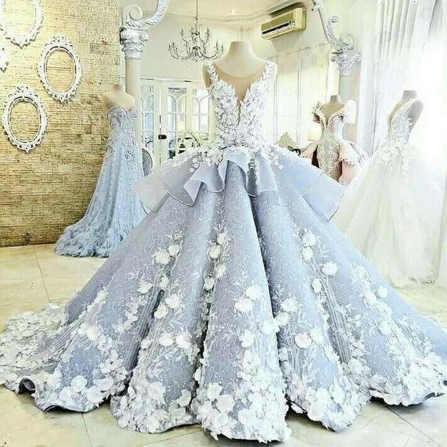 Olha que vestido maravilhoso 😍 ele todo branco ficaria show - 1