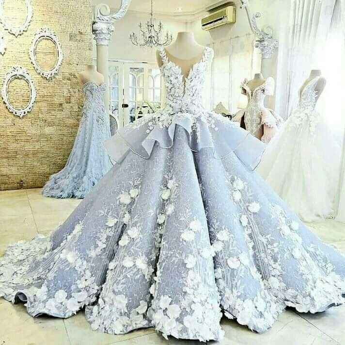  Olha que vestido maravilhoso 😍 ele todo branco ficaria show - 1