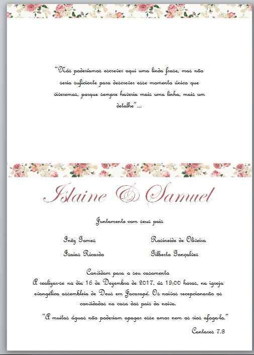 Meu convite ♥ - 1