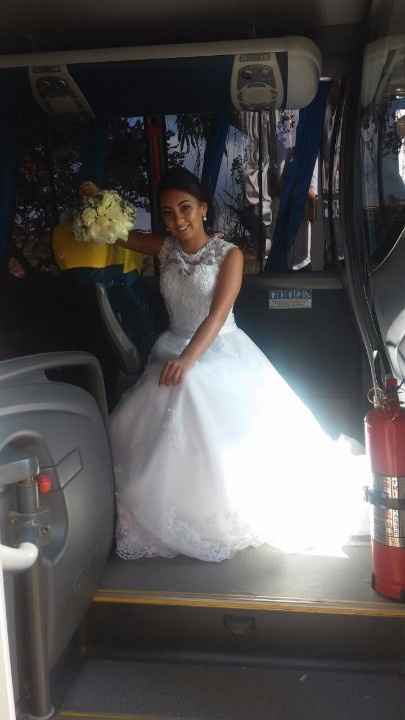 eu fui de onibus pra igreja, meu esposo curte muito, é o hobi dele