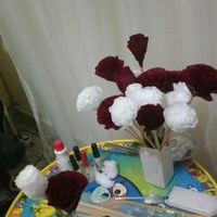 Flores de papel crepom. - 1