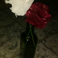 Flores de papel crepom. - 2