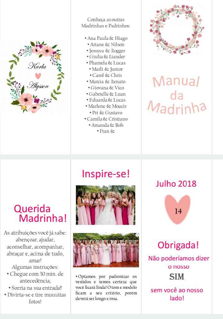 Meu manual das madrinhas - 1