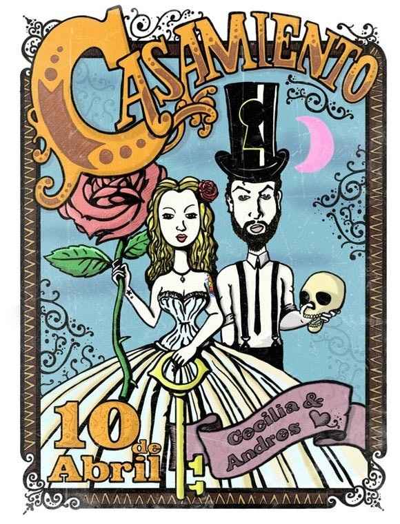 Convite de casamento