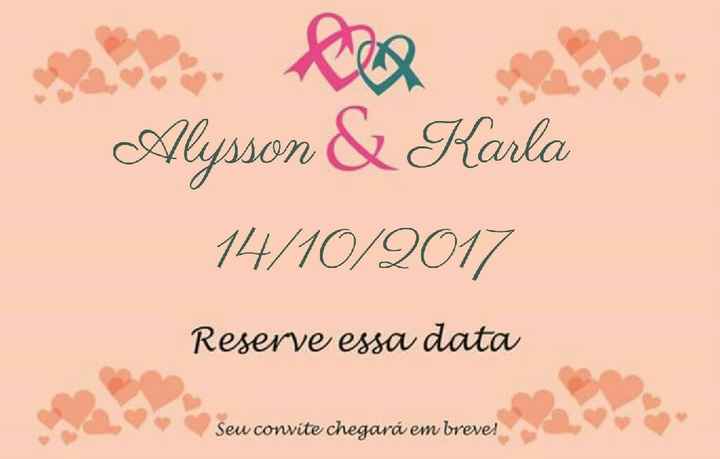 Alguém tem modelo editado de save the date ? - 1