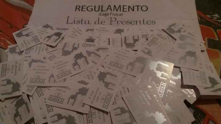 Lista de presentes - 1