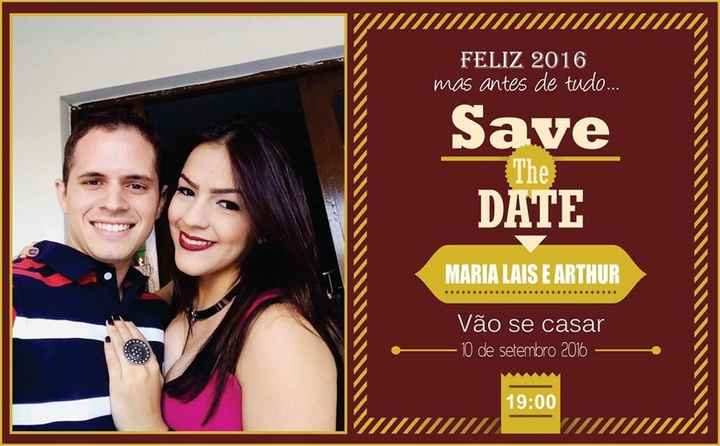 Meu save the date, vem ver ? - 1