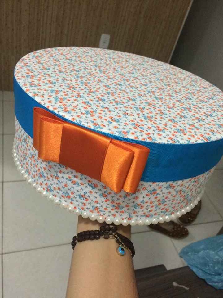 Parte do meu bolo fake - cha de cozinha - 2
