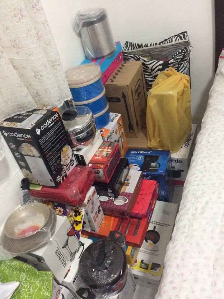 uma parte dos presentes