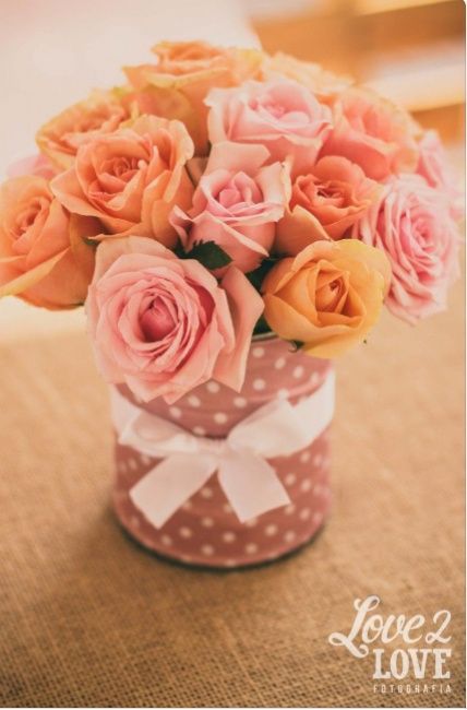 13 centros de mesa para um casamento simples - 1