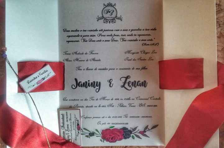 Meus convites de casamento