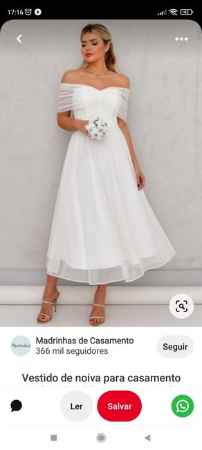 Vestido de casamento no civil. 1