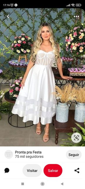 Vestido de casamento no civil. 2