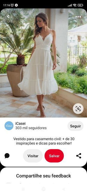 Vestido de casamento no civil. 3