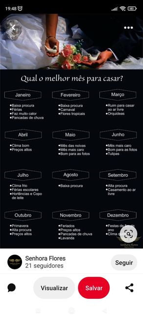 Dúvida escolha do mês pra se casar - 1