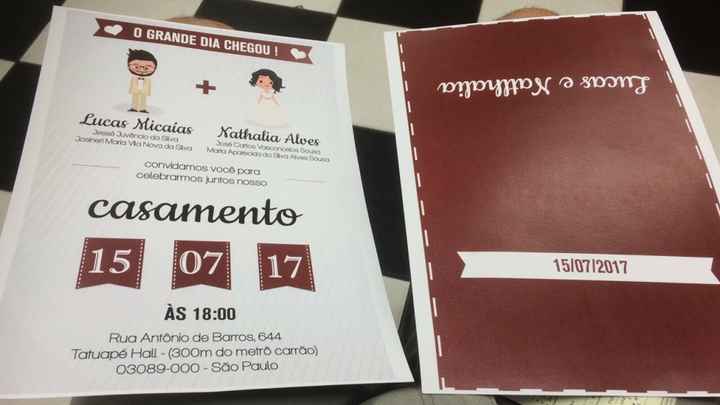 Convite oficial ( noivo ) - 1