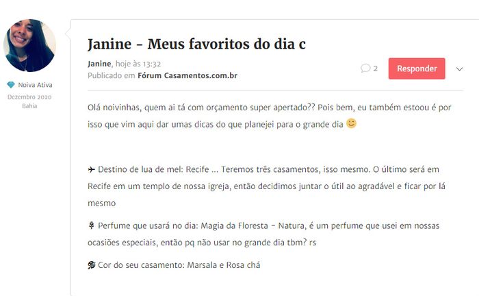 ÚLTIMO PASSO: Compartilhe seus favoritos de casamento! 1