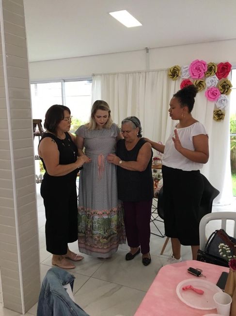 Minha mãe, avô e discipuladora