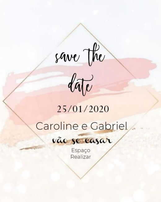 Meu save the date #vemver 1