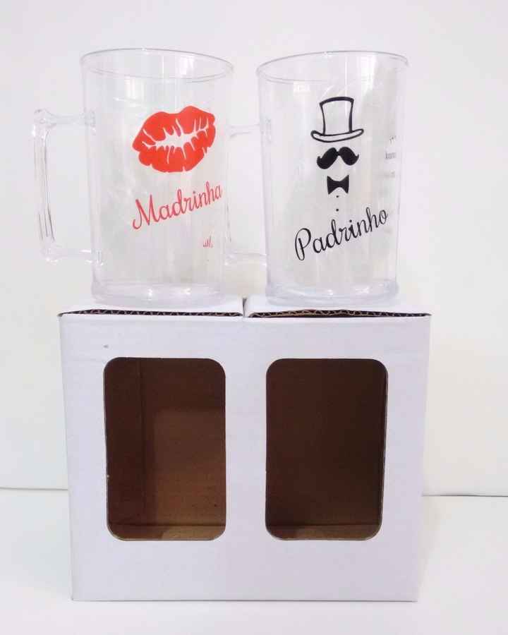 Canecas lembrancinha para Padrinhos