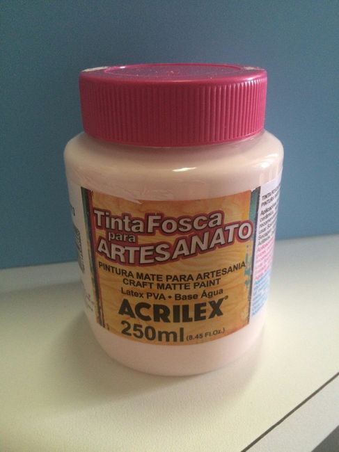 Tinta rosa claro parte interna