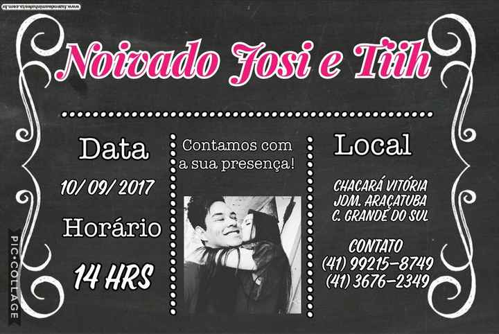 Dúvida "convite de noivado" #ajuda - 2
