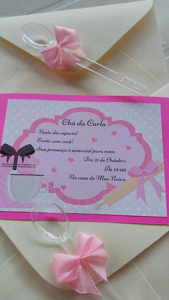Meu convitinho do chá. - 1