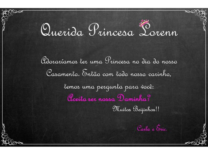 Convite da daminha diy #vemver 😍 - 1