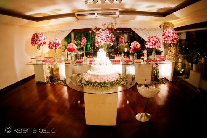 Decoração rosa