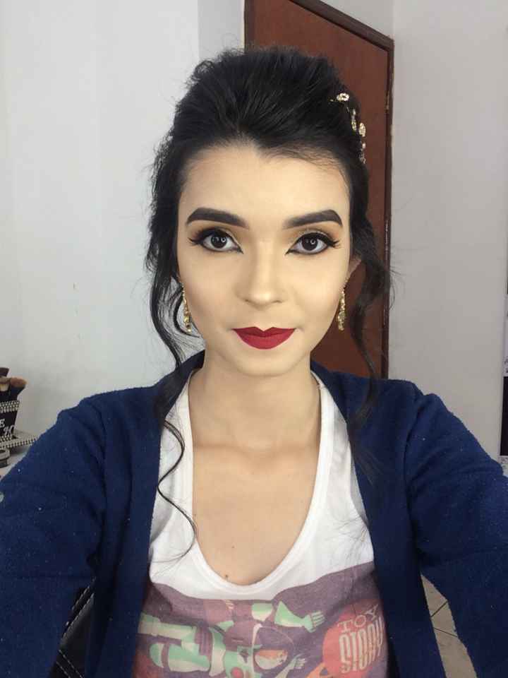 Teste de make e penteado - 1