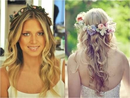 Penteado com flores - 7