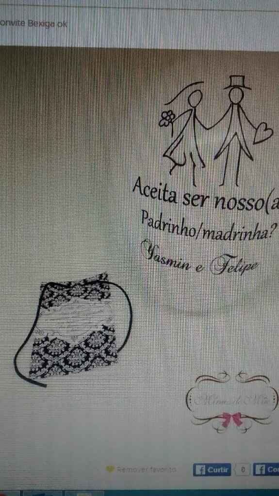 Convite dos padrinhos - 1